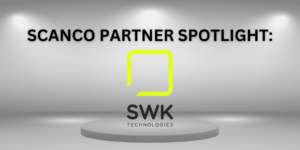 SWK logo with spotlights
