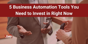 5 Business Automation Tools You Need to Invest in Right Now - two people using mobile phones in sales transaction